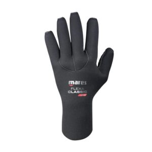 Mares FLEXA Classic 3 MM Handschuhe für Erwachsene in schwarz, ideal für Wassersportaktivitäten wie Schnorcheln und Tauchen aus hochwertigem Neopren mit Klettverschluss.