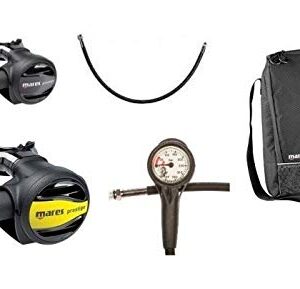 Mares Prestige 15X Komfort Sparset mit Druckluftpistole, Manometer und Zubehör für ein unvergessliches Taucherlebnis.