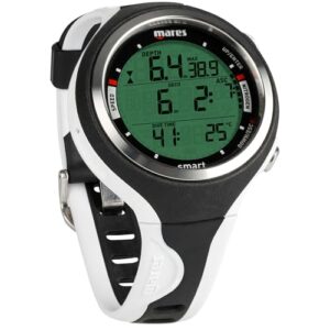 Mares Smart Tauchcomputer für Erwachsene in Schwarz und Weiß mit digitalem Display und sportlichem Design, ideal für Taucher.