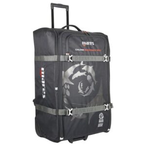 Mares Tasche CRUISE BACKPACK PRO – Große, strapazierfähige Reisetasche für Taucher mit Teleskopgriff und robusten Rollen.