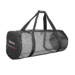 Mares Tauchtasche Cruise Mesh in Schwarz, ideal für Taucher und Freitaucher, gefertigt aus strapazierfähigem Netzmaterial für sicheren Transport und Luftzirkulation.