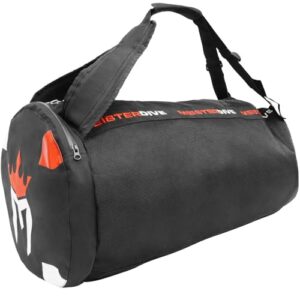 Meister Mesh Duffel Rucksack Tauchtasche in Schwarz mit großer wasserabweisender Seitentasche, ideal für Tauchen und Schnorcheln