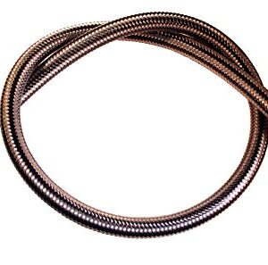 METALSUB Flex Inflatorschlauch in Carbone-Farbe mit robusten Anschlüssen für optimale Luftversorgung beim Tauchen, 76 cm lang.