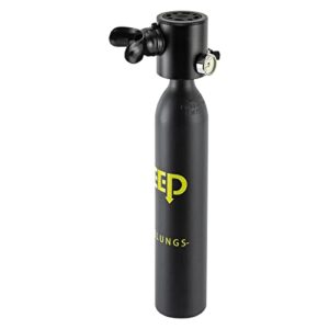 0.5L Mini Sauerstoffflasche, tragbare Tauchflasche mit wasserdichtem Druckmessgerät für sicheres und angenehmes Tauchen.