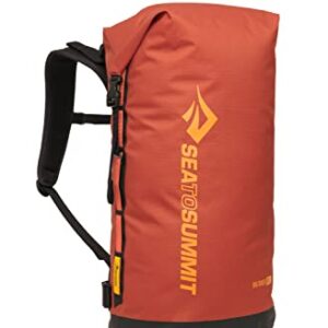 Wasserdichter Rucksack BIG RIVER 50L in auffälligem Picante Red für Outdoor-Abenteuer