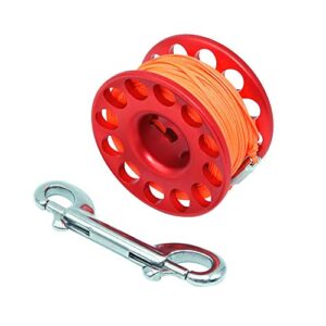 Namvo 30m Tauch Fingerspule mit P-förmigem Haken für sicheres Tauchen und vielseitige Anwendungen.