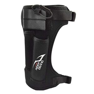 T TOOYFUL Neopren Messerhalter für Wassersportler, komfortabler und verstellbarer Messerhalter für Speerfischen, Schnorcheln und Bootfahren.