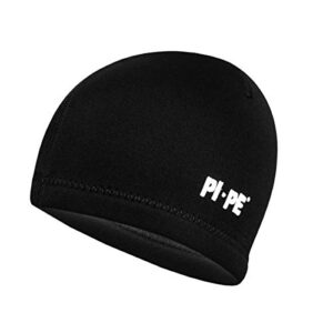 PI-PE Neopren-Haube in Schwarz, 3 mm dick, optimal für Surfen, Schwimmen und Triathlon, für Herren und Damen, Größe S