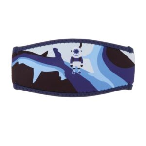 Neopren Maskenband Schutz in Dunkelblau für Tauchmasken, ideal für Wassersport und sorgt für Komfort und Haarschutz beim Tauchen und Schnorcheln.