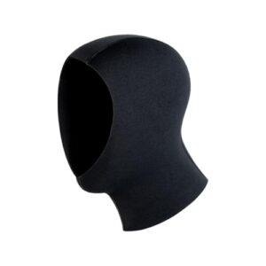 Neopren Tauchkapuze für Wassersportarten, schwarz, mit optimaler Wärmeisolation und langlebigem Design für Schnorcheln, Tauchen, Surfen und Kajakfahren.