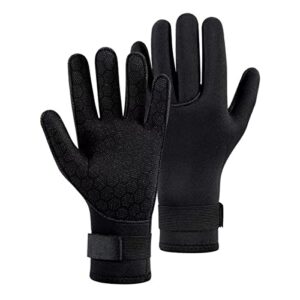 YDQUANI Neoprenhandschuhe 3mm für Schnorcheln, Schwimmen, Surfen und Kajakfahren mit rutschfester Handfläche und verstellbarem Handgelenkband.
