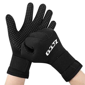 ZCCO Neoprenhandschuhe in Schwarz mit Anti-Rutsch-Oberfläche für optimalen Grip beim Tauchen, Schnorcheln und anderen Wassersportarten.