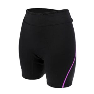 Sportliche Neoprenhose 1.5mm für Damen und Herren in Lila, ideal für Wassersportarten wie Tauchen, Surfen und Schwimmen.