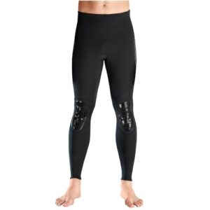 Neoprenhose Herren 1.5mm für Tauchen, Surfen, Schwimmen, Schnorcheln und Kajakfahren, in schwarzer Farbe, ideal für kaltes Wasser