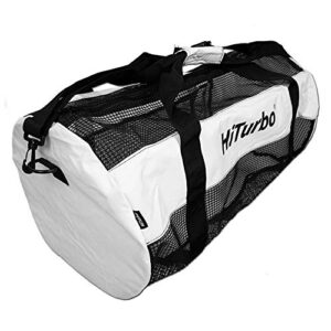 Hiturbo Netz Tauchtasche in ovaler Form aus atmungsaktivem Netzmaterial, ideal für Wassersport und Reisen. Praktische Spielzeugtasche mit robusten Tragegriffen.