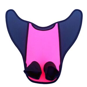 Auffällige pinke Schwimmflossen für Kinder, designed als Meerjungfrauenflossen, ideal für Trainings- und Schwimmausflüge.