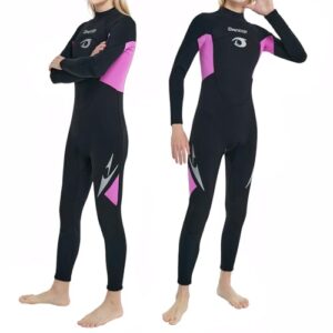 Owntop Kinder Neoprenanzug in Rosa für Jungen und Mädchen, ideal für Wassersport wie Schwimmen und Tauchen, 2,5mm Neopren für optimalen Wärme- und UV-Schutz.