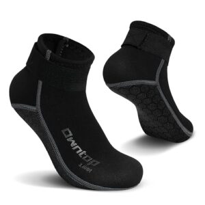 Owntop Neoprensocken, 3mm dick, für Damen und Herren, ideal für Wassersport wie Tauchen, Schnorcheln, Segeln und Surfen, mit Anti-Rutsch-Design und hoher Wärmeisolierung.