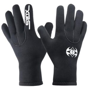 PAWHITS Neoprenhandschuhe aus 3 mm dickem Neopren für Männer und Frauen, ideal für kühle Wasseraktivitäten, bieten Wärme und Halt durch Anti-Rutsch-Design.