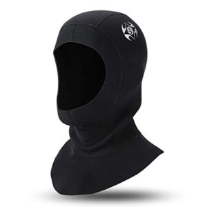QKURT Schnorchelhut aus 3 mm Neopren mit Flow Vent, ideal für Schnorcheln, Tauchen und andere Wassersportarten.