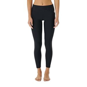 Schwarze Rip Curl Damen Women's Classic Surf UV Lycra M für aktives Wasser- und Strandvergnügen. Bietet ausgezeichneten UV-Schutz und optimalen Sitz durch Kordelzug.