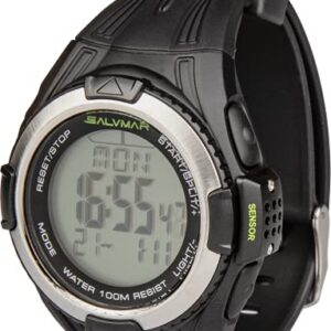 SALVIMAR 8000 Taucheruhr in Schwarz für Unisex-Erwachsene mit robustem Design und digitalen Funktionen für Wassersport und Tauchen.