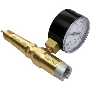 SALVIMAR Manometer Predathor PRO aus Messing mit Druckskala von 0 bis 40 bar, ideal für Taucher und Unterwasser-Enthusiasten.