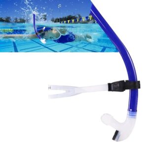 Fortschrittlicher Schwimmer Schnorchel in Blau, geeignet für Training im Pool und Freiwasser für Erwachsene und Kinder ab 12 Jahren.