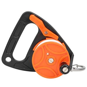 Orangefarbene Tauchrolle mit Finger Spool für Unterwasserabenteuer - 150 Fuß, ideal für Höhlentauchen und Wracktauchen
