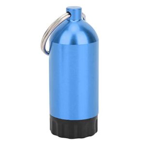 KIMISS Scuba O Ring Halter in Silber und Blau mit verschiedenen O-Ringen, ideal für die sichere Aufbewahrung von Tauchventildichtungsringen.