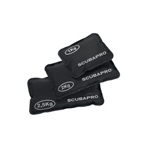 Scubapro 2 KG Softblei Gewichte für Taucher im Cordura-Beutel, optimal für präzise Gewichtsverteilung und Komfort beim Tauchen.