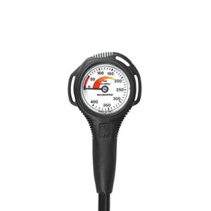 SCUBAPRO Compact Manometer für Taucher mit präziser Druckanzeige und ergonomischem Design zur Kontrolle des Atemreglerdrucks unter Wasser.