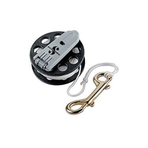SCUBAPRO Mini Reel mit 15m Leine, ideal für Tauchen und Outdoor-Aktivitäten, leicht und benutzerfreundlich.