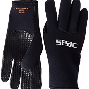 Seac Comfort 3.0 Tauchhandschuhe mit Anti-Rutsch-Handfläche und Neopren-Hüllung für sichereres und bequemeres Tauchen