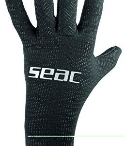 Seac Ultraflex 2 Neoprenhandschuhe für Tauchen und Unterwasser-Speerfischen, ultra-elastisch und rutschfest, in schwarz, mit individuellem Fingerdesign für optimale Beweglichkeit