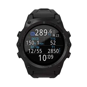Shearwater Tauchcomputer Teric mit silbernem Bezel und digitalem Display, ideal für Taucher