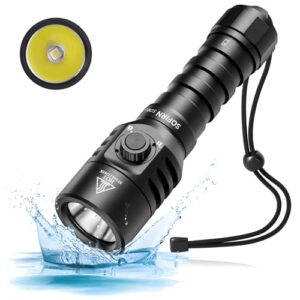 CSTEBOKE Sofirn SD06 Tauchlampe mit 3200 Lumen, IPX8 wasserdicht, Aluminiumgehäuse, ideal für Unterwasseraktivitäten und Outdoor-Einsätze.