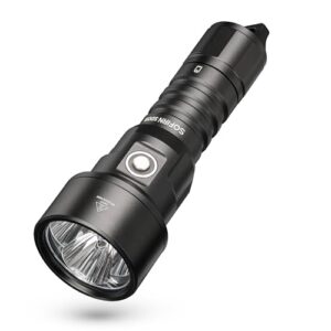 Sofirn SD09 Tauchen Taschenlampe mit 3400 Lumen, ideal für Unterwasserabenteuer bis zu 100 Meter tief, IPX8 wasserdicht, robustes Design für Wandern und Notfälle.