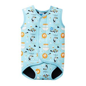 Splash About Baby Wrap Neoprenanzug für Babys im Design Noah's Ark, geeignet für 6-18 Monate, aus hochwertigem Neopren mit LSF 50+ Sonnenschutz.
