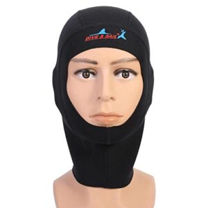 Taucherhaube mit Neoprenansatz für Männer und Frauen - Schutz vor Wasserstichen und Wärme bei Wassersportaktivitäten