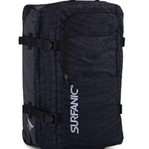 Surfanic Maxim 2.0 Rollertasche in Tiger Night Design, 70L, mit geteilter Ebene und zwei robusten Rädern für optimale Reisekomfort und Organisation.