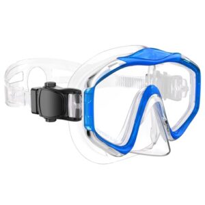 Taucherbrille für Kinder mit ergonomischem Design und großer Sichtfläche, ideal für Schnorcheln und Schwimmen. Sie bietet eine gute Passform, Dichtigkeit und Beschlagschutz für ungestörtes Sichtvergnügen unter Wasser.