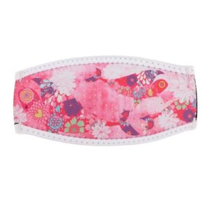 Doppellagige Neopren-Haarschutz-Gurtabdeckung für Taucherbrillen in buntem Design, ideal für Schwimmen und Schnorcheln.