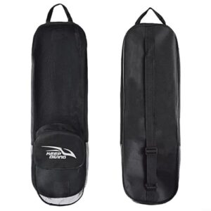 Snowchecking Tauchflossen-Set mit robuster PVC-Schnorcheltasche und verstellbarem Schultergurt für Schnorchel und Tauchutensilien