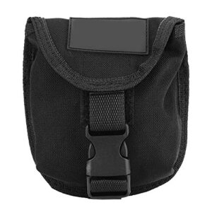 Schwarze Tauchgewicht Tasche aus robustem Nylon mit Schnellverschluss für bis zu 2 kg Gewicht, ideal für Tauchausflüge.