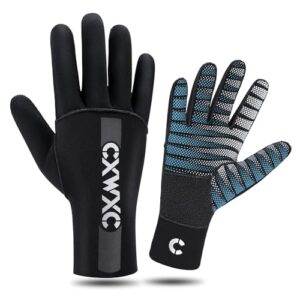 CXWXC Tauchhandschuhe aus Neopren, rutschfest und wärmeisolierend, ideal für Wassersport und Unterwasserabenteuer