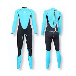 Frauen Thermal-Neoprenanzug für Wassersport, 3mm Dicke, langärmelig und volle Länge, geeignet zum Tauchen, Surfen und Schnorcheln
