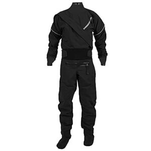 4-lagiger wasserdichter Trockenanzug für Herren mit Frontreißverschluss, ideal für Kajakfahren und Schwimmen, mit Latexdichtungen an Hals und Handgelenken.