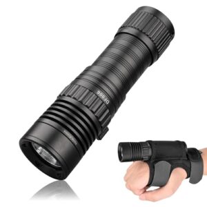 Trustfire DF006 Tauchlampe mit 2300 Lumen, schlankes Design, IPX8 wasserdicht, geeignet für bis zu 100 Meter Tauchtiefe und drei Beleuchtungsmodi.