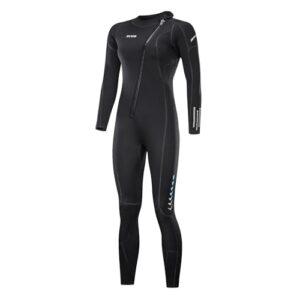 Ultra-Stretch-Neoprenanzug für Männer und Frauen zum Schnorcheln, Tauchen und Schwimmen mit Frontreißverschluss und Ganzkörper-Tauchanzug